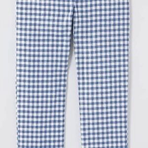 J. Jill Linen Slim Leg Pants - Blue & White Gingham (XL Petite, NWOT)